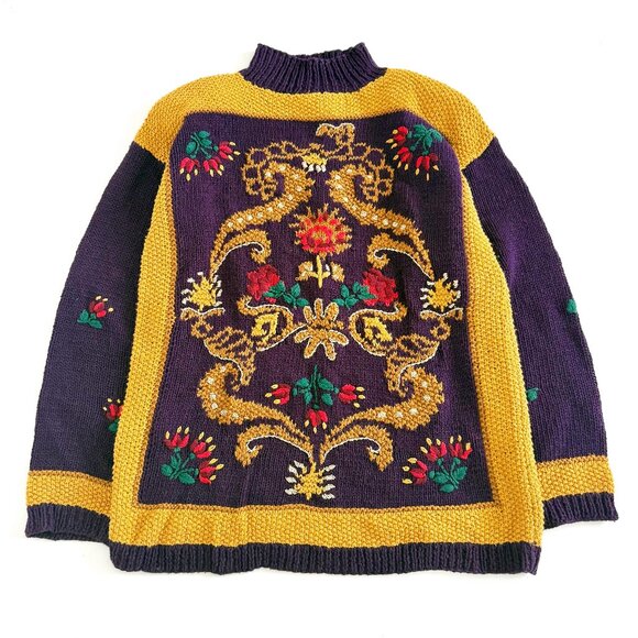 Vintage Bronte, Knitted by Hand Sweater - Picture 1 of 5